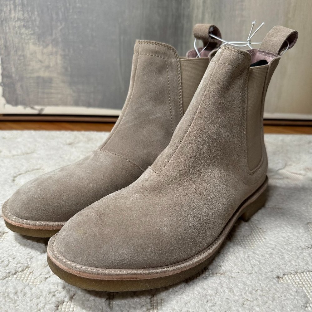 Eivil Regime men's Tan Suede Leather Clyde Boot Slip On Chukka Style Shoe Brando - Picture 3 of 7